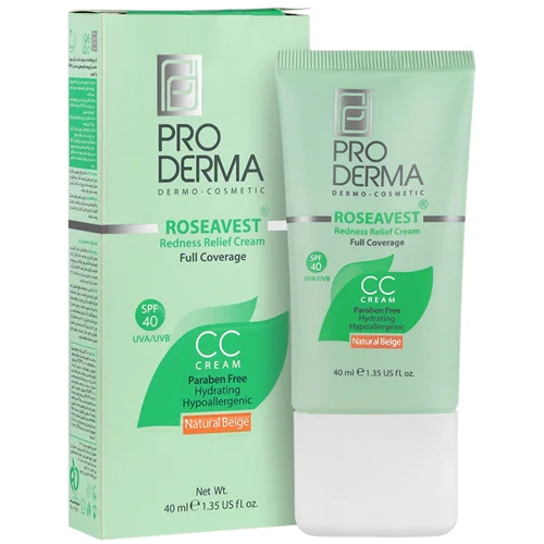 سی سی کرم ضدآفتاب بژطبیعی پرودرما  SPF40