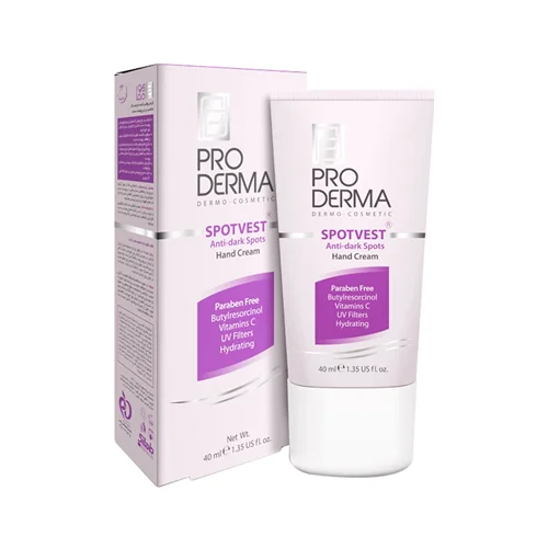 کرم روشن کننده و ضدلک پوست دست پرودرما  اسپات وست