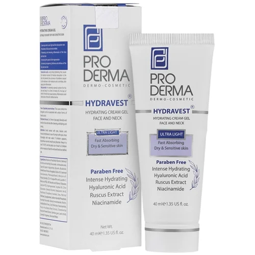 کرم ژل آبرسان و مرطوب کننده قوی صورت و گردن پرودرما هیدراوست