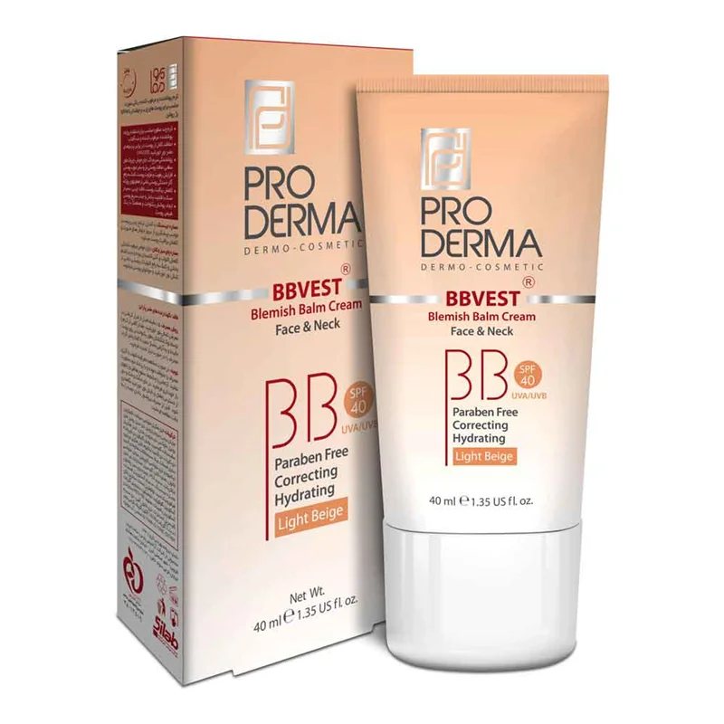 بی بی کرم ضدآفتاب بژروشن پرودرما SPF40