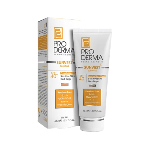 کرم ضدآفتاب فیزیکال بژروشن پرودرما  SPF40
